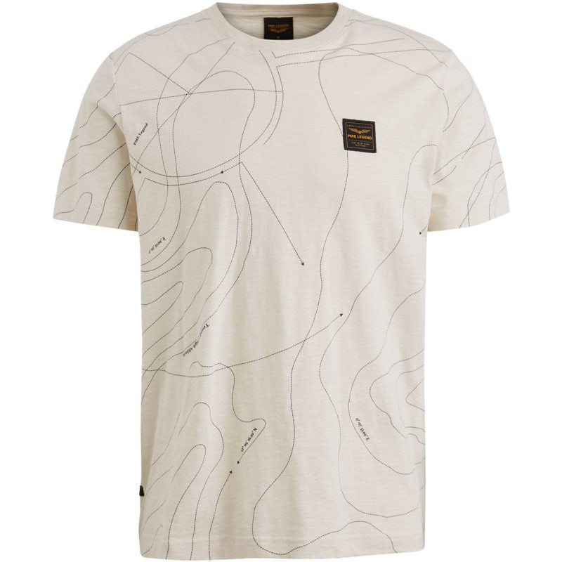 T-shirt met allover print