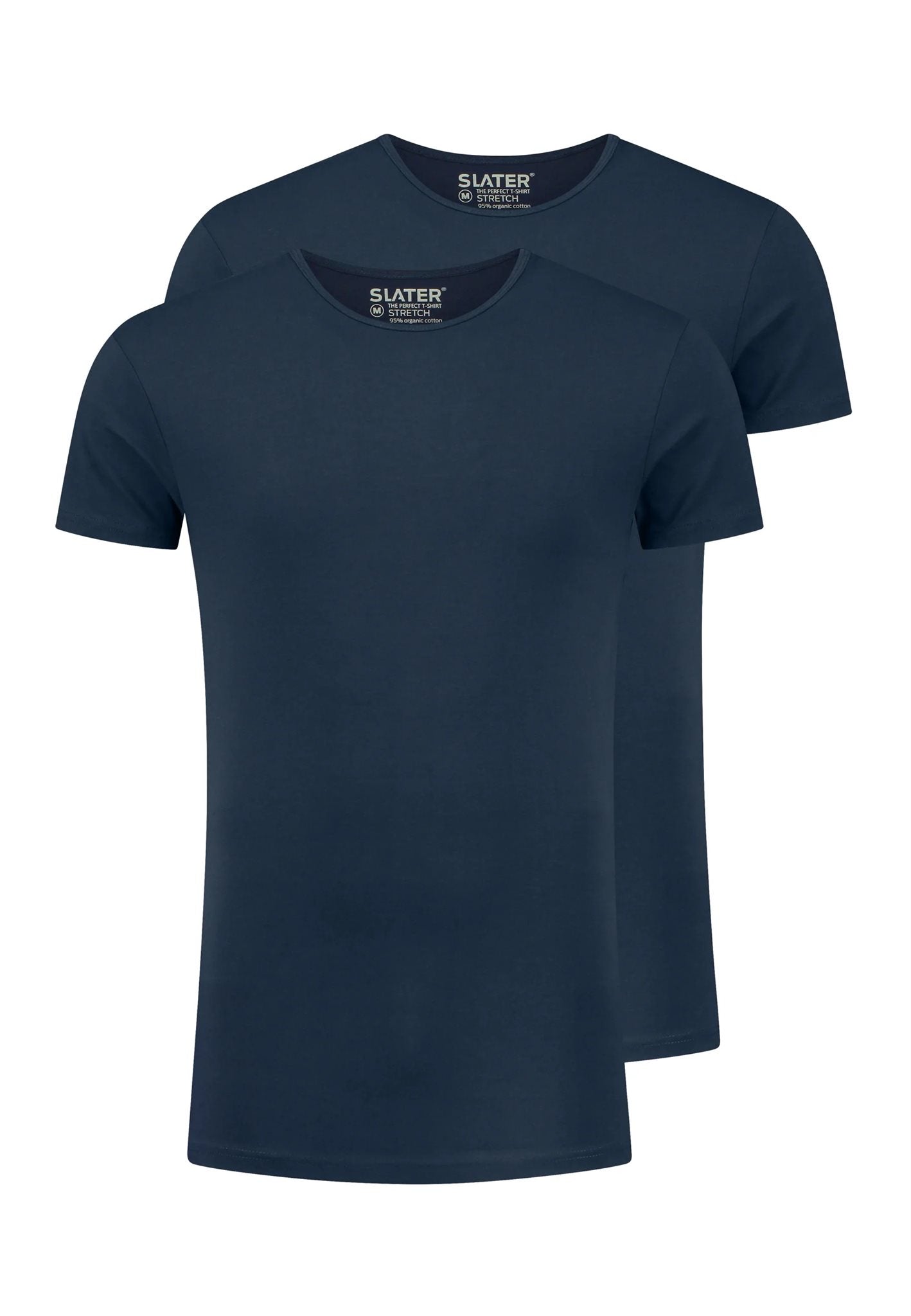 Stretch 2P R-Neck Denim