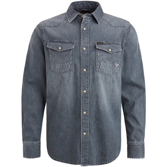 Denim shirt met stretch