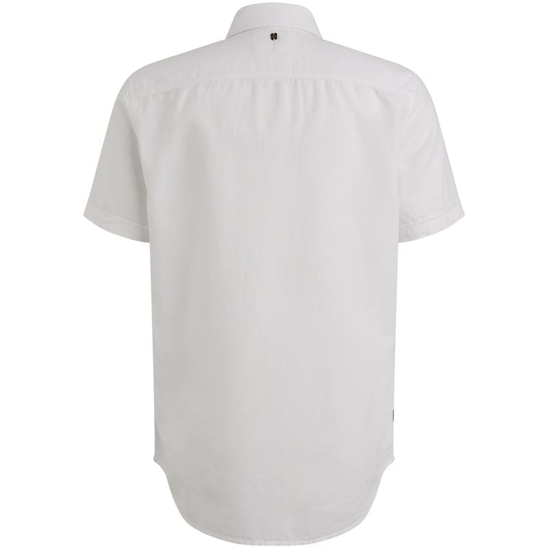 Shirt korte mouw katoen linnen