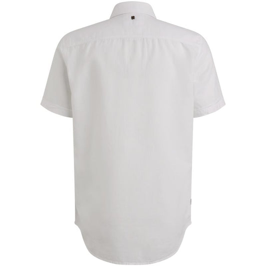 Shirt korte mouw katoen linnen