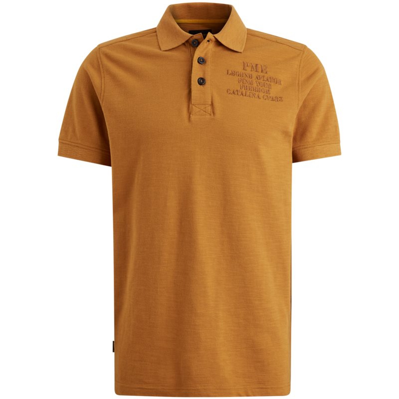 Short sleeve polo Pique slub