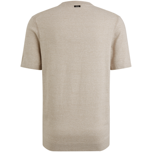 Gebreid t-shirt katoen/linnen